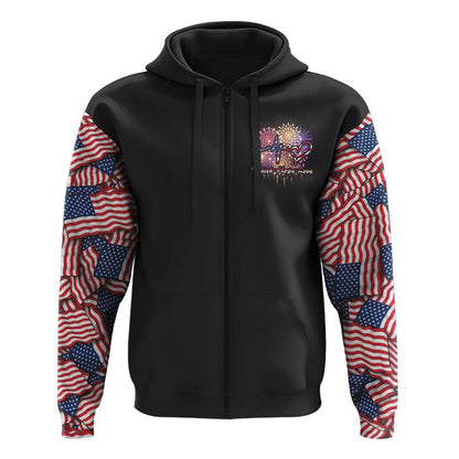 Red White And Blessed America Cross Independence Day All Over Print 3D Hoodie, Christian Hoodie, Christian Sweatshirt, Bible Verse Shirt
