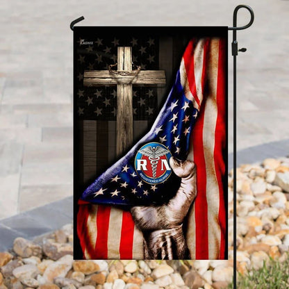Registered Nurse Christian Cross America House Flags, Christian Flag, Scripture Flag, Garden Banner