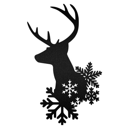 Reindeer And Snowflakes Decoration For Christmas Custom Neon Metal Sign, Christmas Gift, Christmas Home Decor Sign, Christmas Outdoor Metal Sign