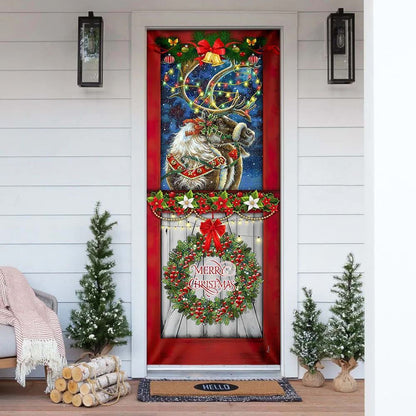 Reindeer Christmas Door Cover, Christmas Door Knob Covers, Christmas Outdoor Decoration