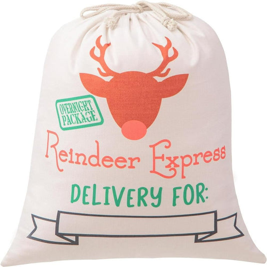 Reindeer Express Print Christmas Sack, Gift For Chidren, Christmas Bag Gift, Christmas Gift 2023