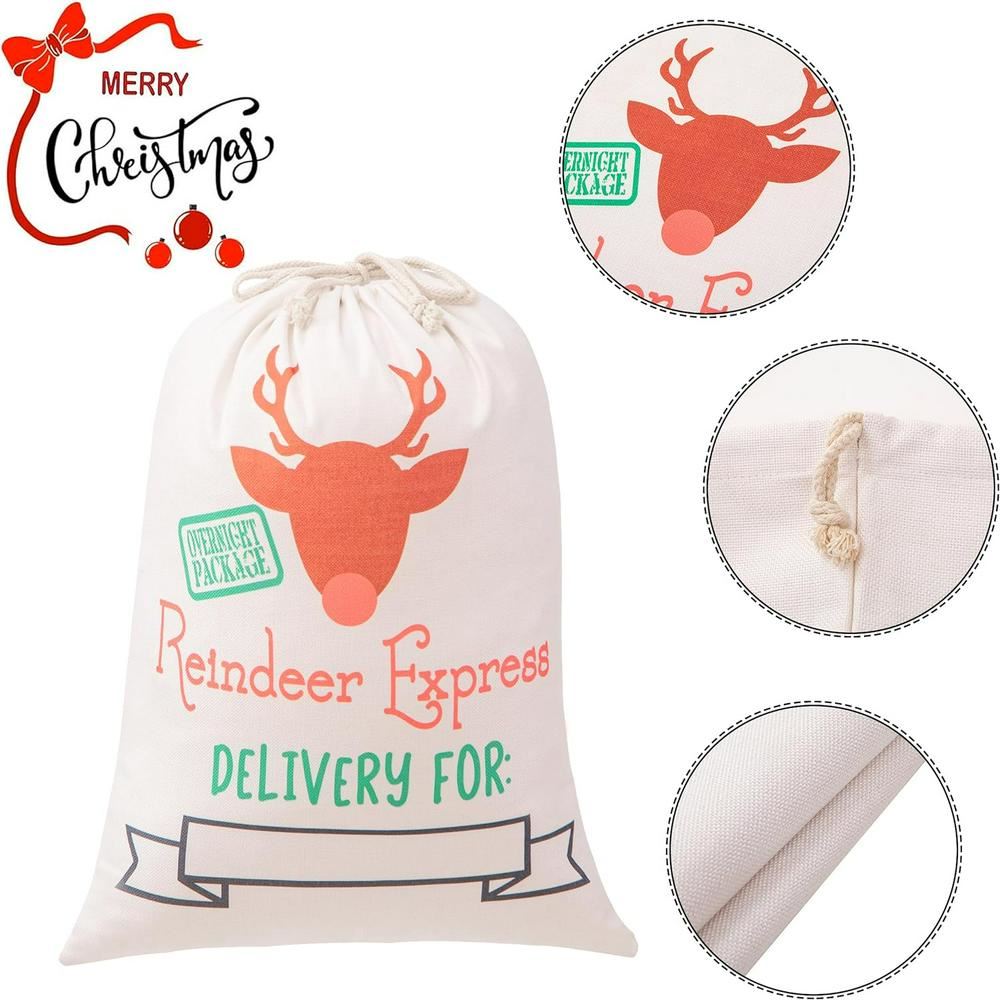 Reindeer Express Print Christmas Sack, Gift For Chidren, Christmas Bag Gift, Christmas Gift 2023