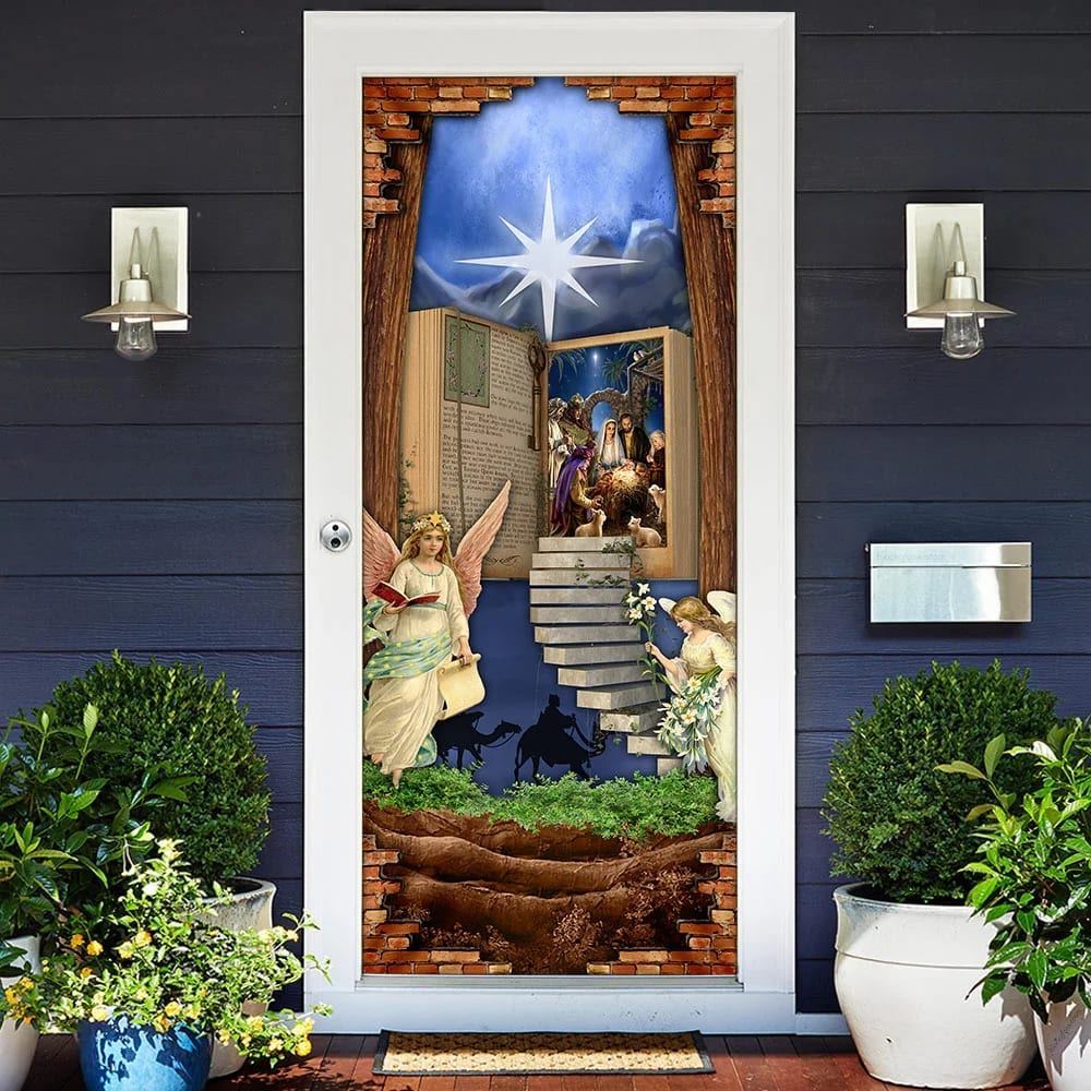 Religious Bible Door Stairs Door Cover, Christian Door Decor, Door Christian Church, Christian Door Plaques
