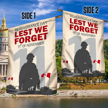 Remembrance Day Canada Lest We Forget 11th of November Flag, Outdoor House Flags, Christian Flag, Scripture Flag, Garden Banner
