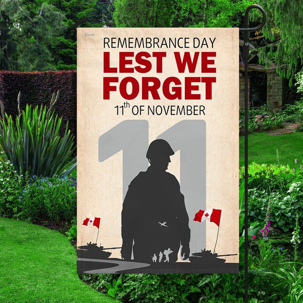 Remembrance Day Canada Lest We Forget 11th of November Flag, Outdoor House Flags, Christian Flag, Scripture Flag, Garden Banner