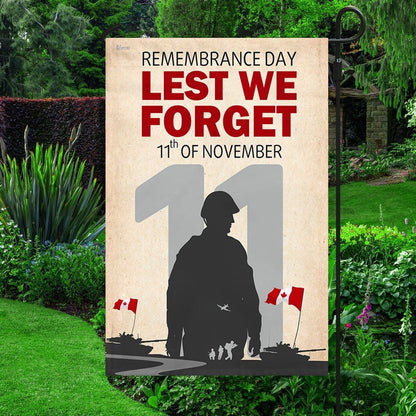 Remembrance Day Canada Lest We Forget 11th of November Flag, Outdoor House Flags, Christian Flag, Scripture Flag, Garden Banner