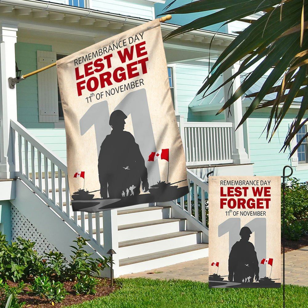 Remembrance Day Canada Lest We Forget 11th of November Flag, Outdoor House Flags, Christian Flag, Scripture Flag, Garden Banner