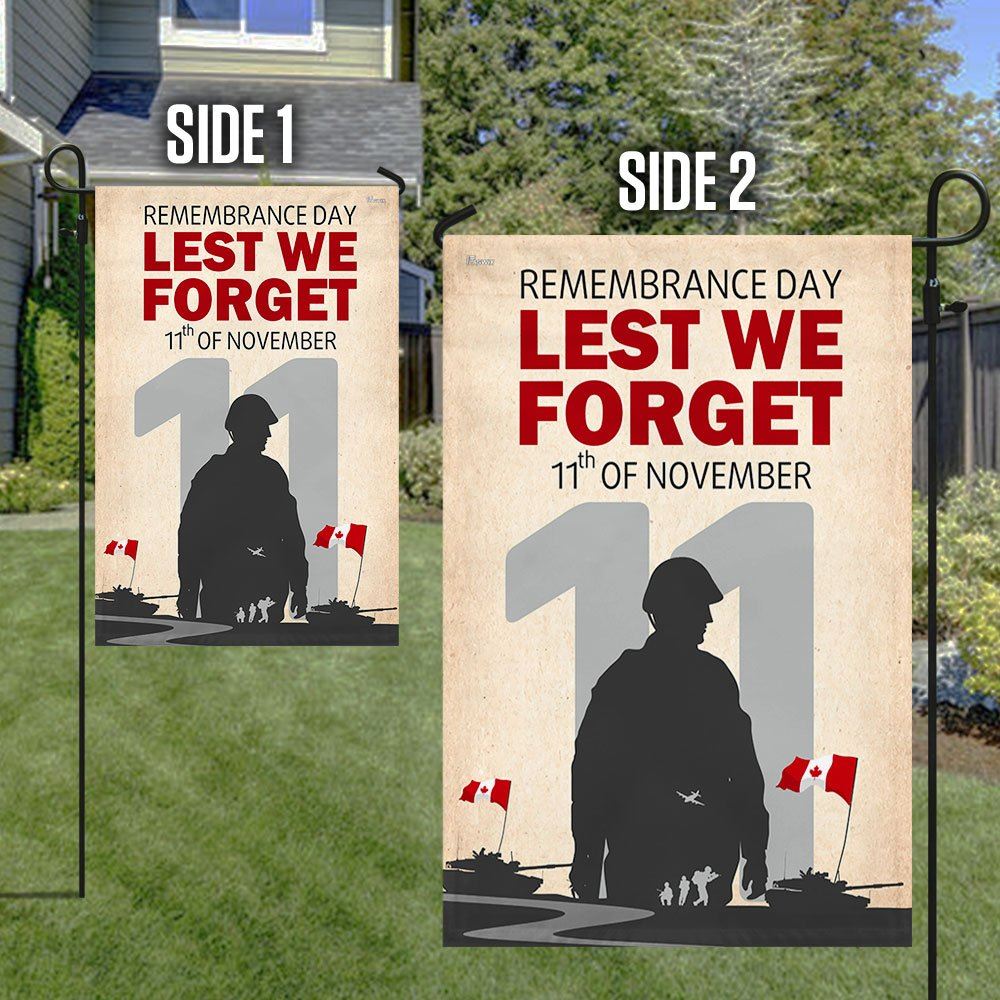 Remembrance Day Canada Lest We Forget 11th of November Flag, Outdoor House Flags, Christian Flag, Scripture Flag, Garden Banner
