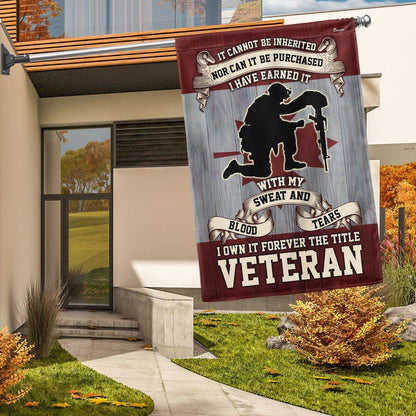 Remembrance Day Canadian Veterans It Cannot Be Inherited Forever The Title Veteran Memorial Flag, Christian Flag, Scripture Flag, Garden Banner