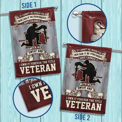 Remembrance Day Canadian Veterans It Cannot Be Inherited Forever The Title Veteran Memorial Flag, Christian Flag, Scripture Flag, Garden Banner