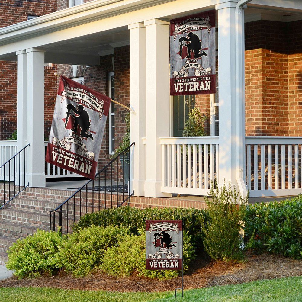 Remembrance Day Canadian Veterans It Cannot Be Inherited Forever The Title Veteran Memorial Flag, Christian Flag, Scripture Flag, Garden Banner