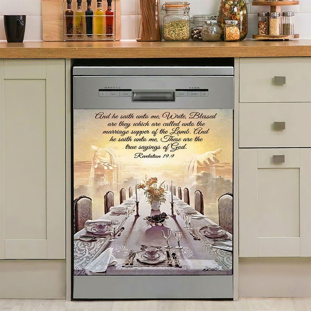 Revelation 199 Dishwasher Cover, These Are The True Sayings Of God Dishwasher Wrap