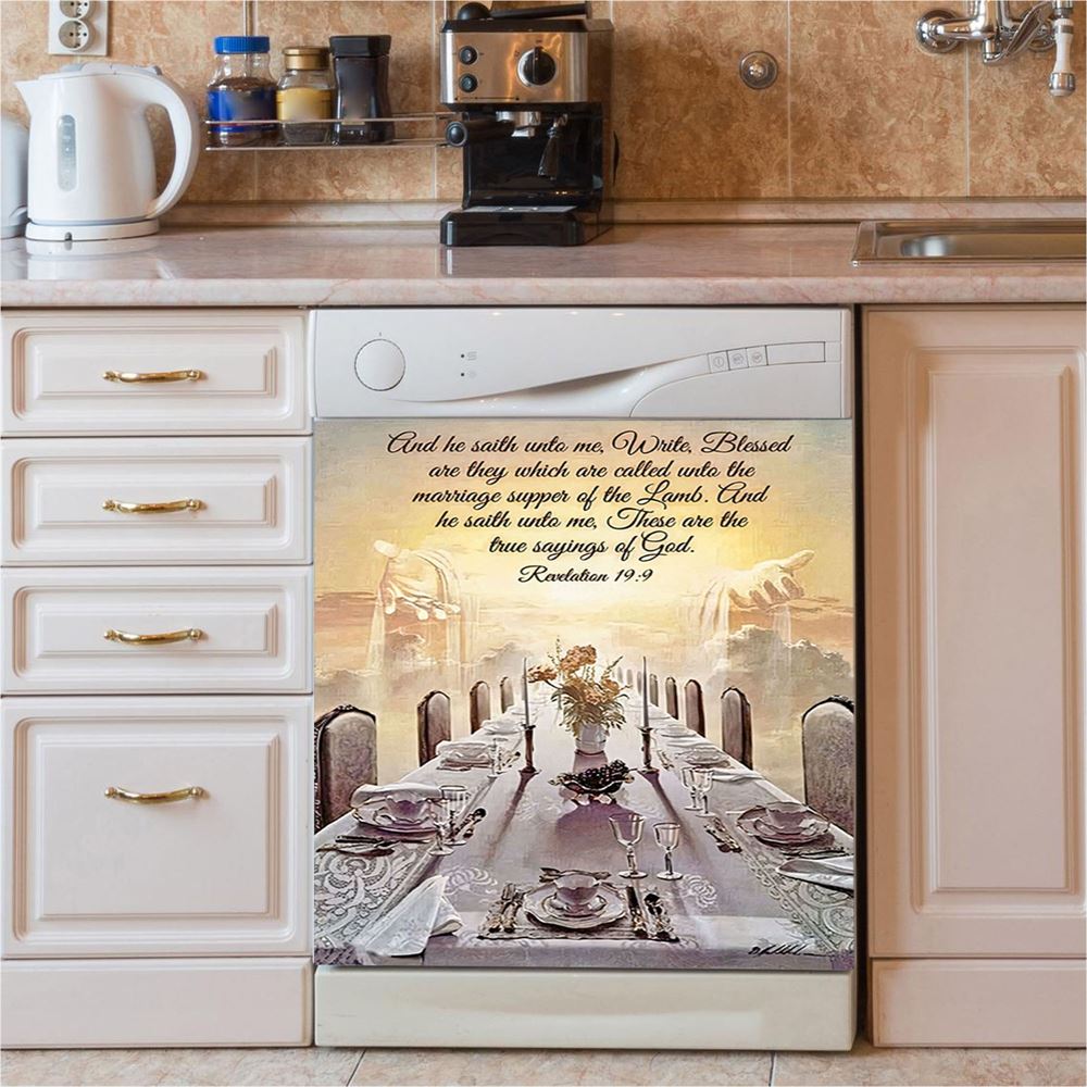 Revelation 199 Dishwasher Cover, These Are The True Sayings Of God Dishwasher Wrap