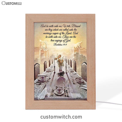 Revelation 199 Frame Lamp Prints - These Are The True Sayings Of God