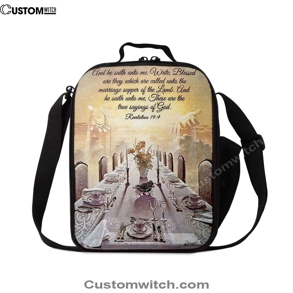Revelation 199 Lunch Bags - These Are The True Sayings Of God, Bible Verse Lunch Bag For Men And Women