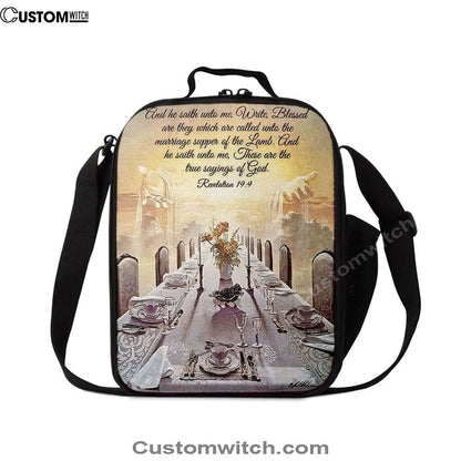 Revelation 199 Lunch Bags - These Are The True Sayings Of God, Bible Verse Lunch Bag For Men And Women