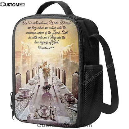 Revelation 199 Lunch Bags - These Are The True Sayings Of God, Bible Verse Lunch Bag For Men And Women