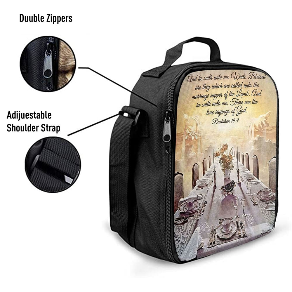 Revelation 199 Lunch Bags - These Are The True Sayings Of God, Bible Verse Lunch Bag For Men And Women