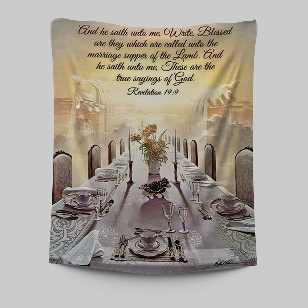 Revelation 199 Tapestry Prints - These Are The True Sayings Of God