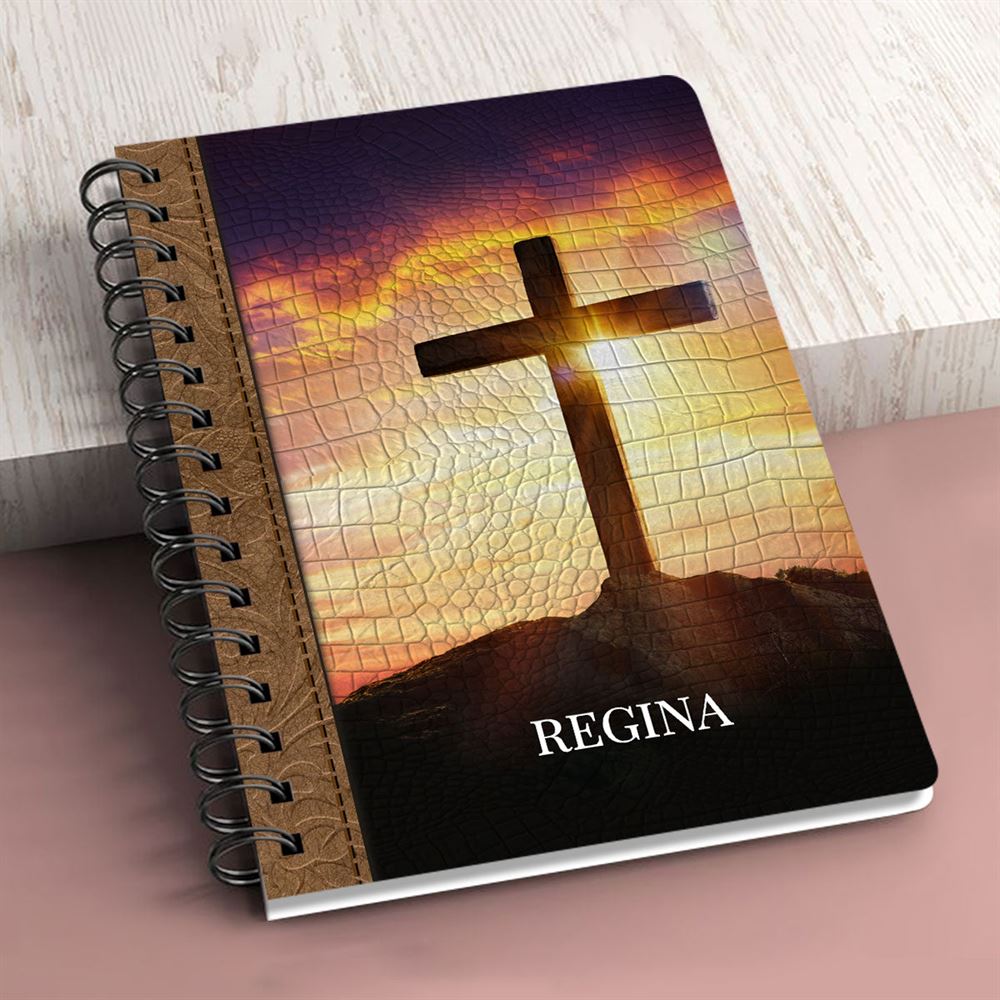 Rise Up And Pray Beautiful Personalized Spiral Journal, Inspiration Gifts For Christian People