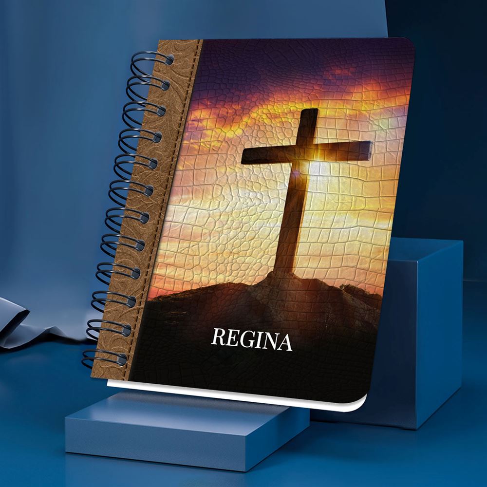 Rise Up And Pray Beautiful Personalized Spiral Journal, Inspiration Gifts For Christian People
