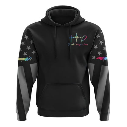 Rooted In Christ Colorful Smoke All Over Print 3D Hoodie, Christian Hoodie, Christian Sweatshirt, Bible Verse Shirt