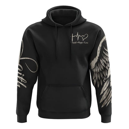 Rose Cross Painting All Over Print 3D Hoodie, Christian Hoodie, Christian Sweatshirt, Bible Verse Shirt