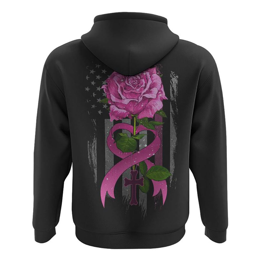 Rose Painting Ribbon All Over Print 3D Hoodie, Christian Hoodie, Christian Sweatshirt, Bible Verse Shirt