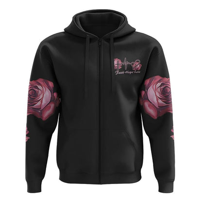 Rose Wood Cross Butterfly All Over Print 3D Hoodie, Christian Hoodie, Christian Sweatshirt, Bible Verse Shirt