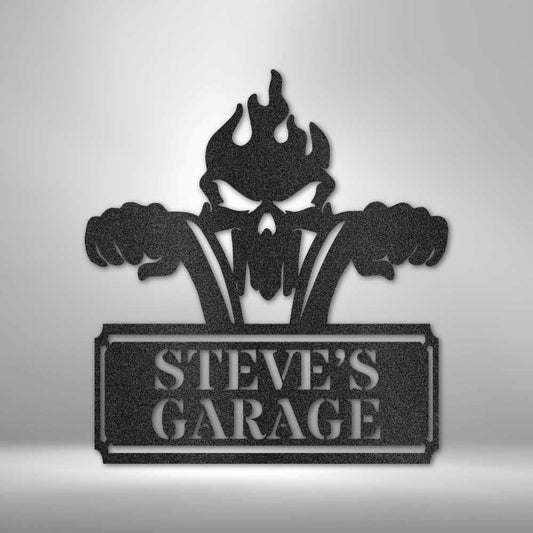 Rough Ride Metal Wall Sign, Man Cave Wall Art, Custom Garage Metal Sign