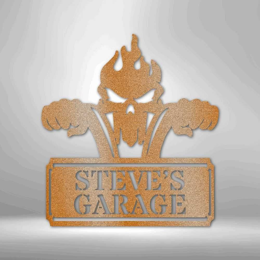 Rough Ride Metal Wall Sign, Man Cave Wall Art, Custom Garage Metal Sign