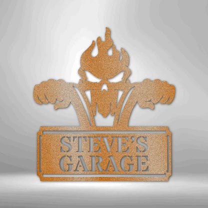 Rough Ride Metal Wall Sign, Man Cave Wall Art, Custom Garage Metal Sign