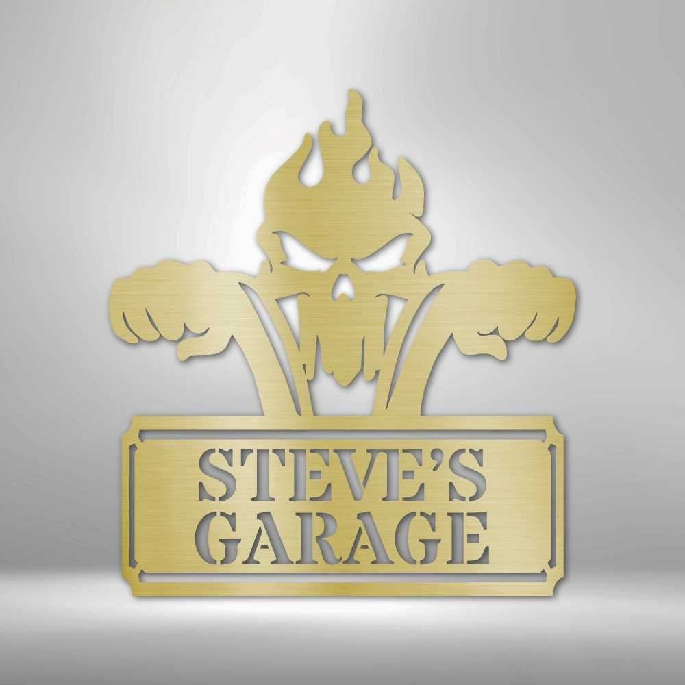 Rough Ride Metal Wall Sign, Man Cave Wall Art, Custom Garage Metal Sign