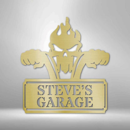 Rough Ride Metal Wall Sign, Man Cave Wall Art, Custom Garage Metal Sign