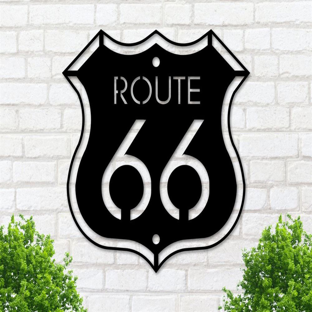 Route Number Metal Sign, Highway Sign, Garage Sign, Man Cave Sign, Metal Highway Sign, Metal Route Sign