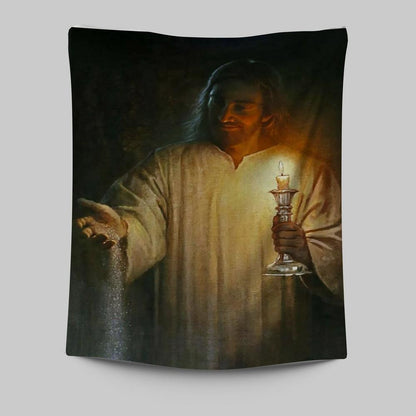 Salt And Light God Jesus Tapestry Prints - Jesus Christ Tapestry Art - Christian Wall Decor