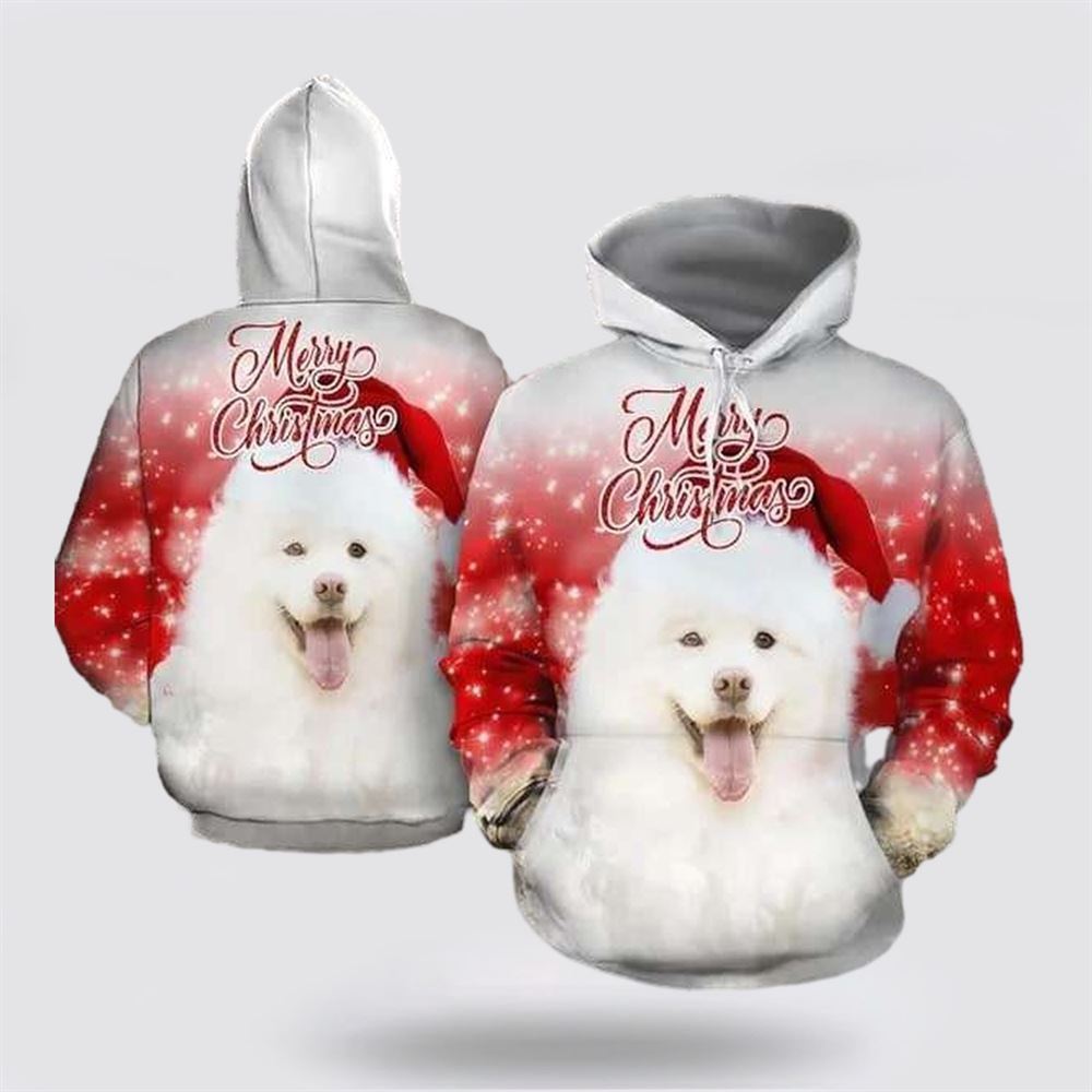 Samoyed Christmas Funny All Over Print 3D Hoodie For Men & Women, Christmas Dog Hoodie, Christmas Hoodie Cute, Christmas Gift