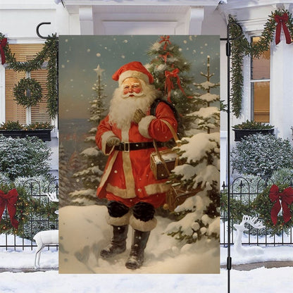 Santa Bring The Twilight Treasures Flag, Christmas Garden Flag, Home Decor Accessories, Christmas Outdoor Decor Ideas