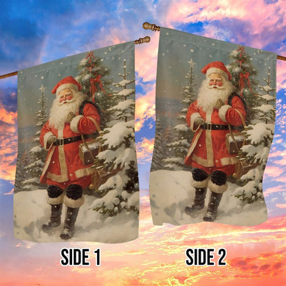 Santa Bring The Twilight Treasures Flag, Christmas Garden Flag, Home Decor Accessories, Christmas Outdoor Decor Ideas