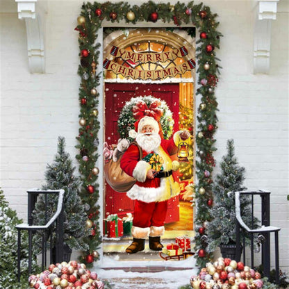 Santa Claus Christmas Door cover Home Decor, Christmas Door Knob Covers, Christmas Outdoor Decoration