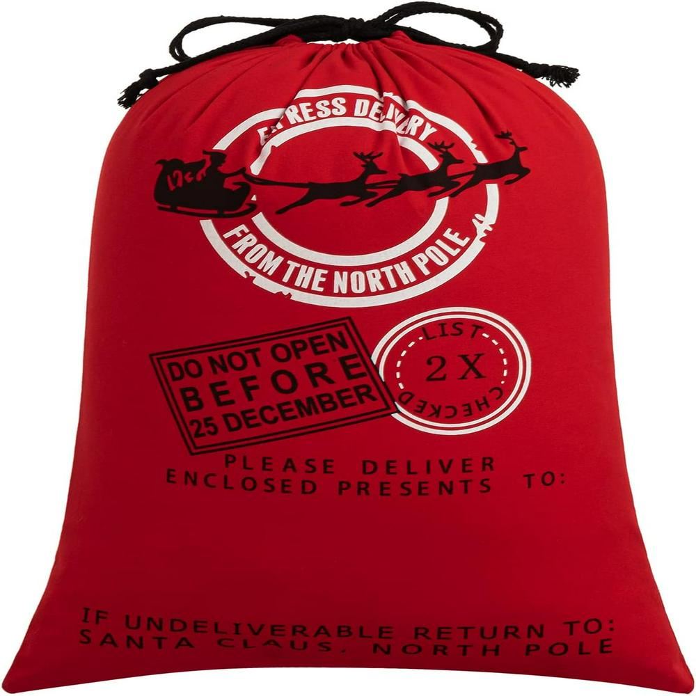 Santa Claus Christmas Red Sack, Gift For Chidren, Christmas Bag Gift, Christmas Gift 2023