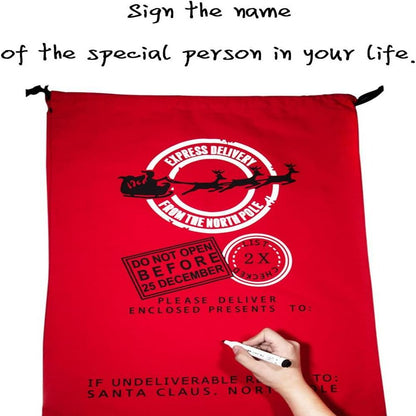 Santa Claus Christmas Red Sack, Gift For Chidren, Christmas Bag Gift, Christmas Gift 2023