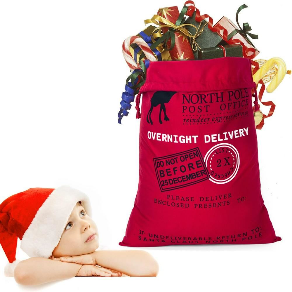 Santa Claus Christmas Red Sack, Gift For Chidren, Christmas Bag Gift, Christmas Gift 2023
