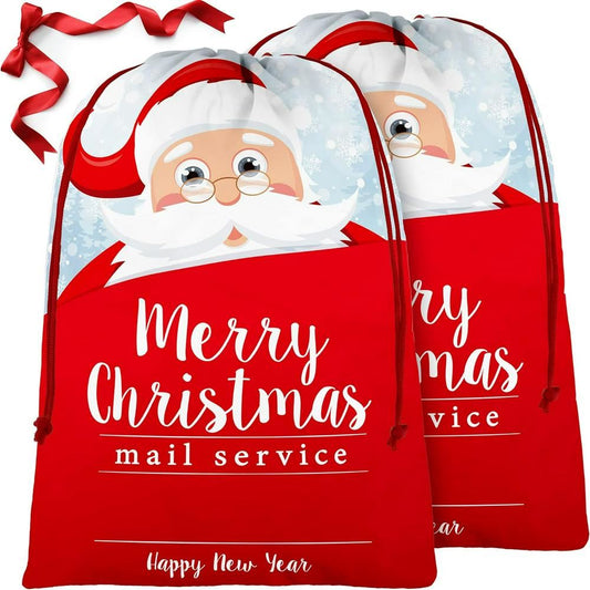 Santa Claus Happy New Year Christmas Sack, Gift For Chidren, Christmas Bag Gift, Christmas Gift 2023