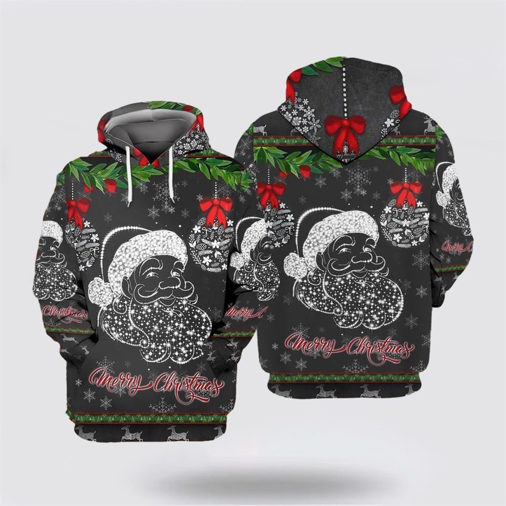 Santa Claus Merry Christmas 2 All Over Print 3D Hoodie For Men & Women, Christmas Hoodie Cute, Christmas Gift, Christmas Fashion