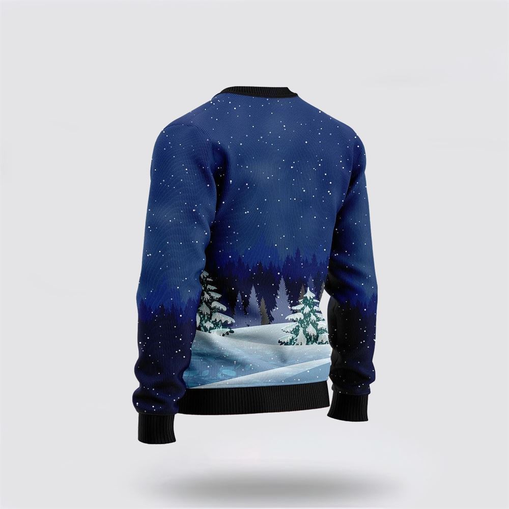 Santa Claus Playing Skateboard Ugly Christmas Sweater, Best Gift For Holiday, Christmas Crewneck Sweater, Christmas Winter Fashion