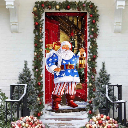 Santa Claus Will Visit You At Home This Christmas Door Cover, Christmas Door Knob Covers, Christmas Outdoor Decoration