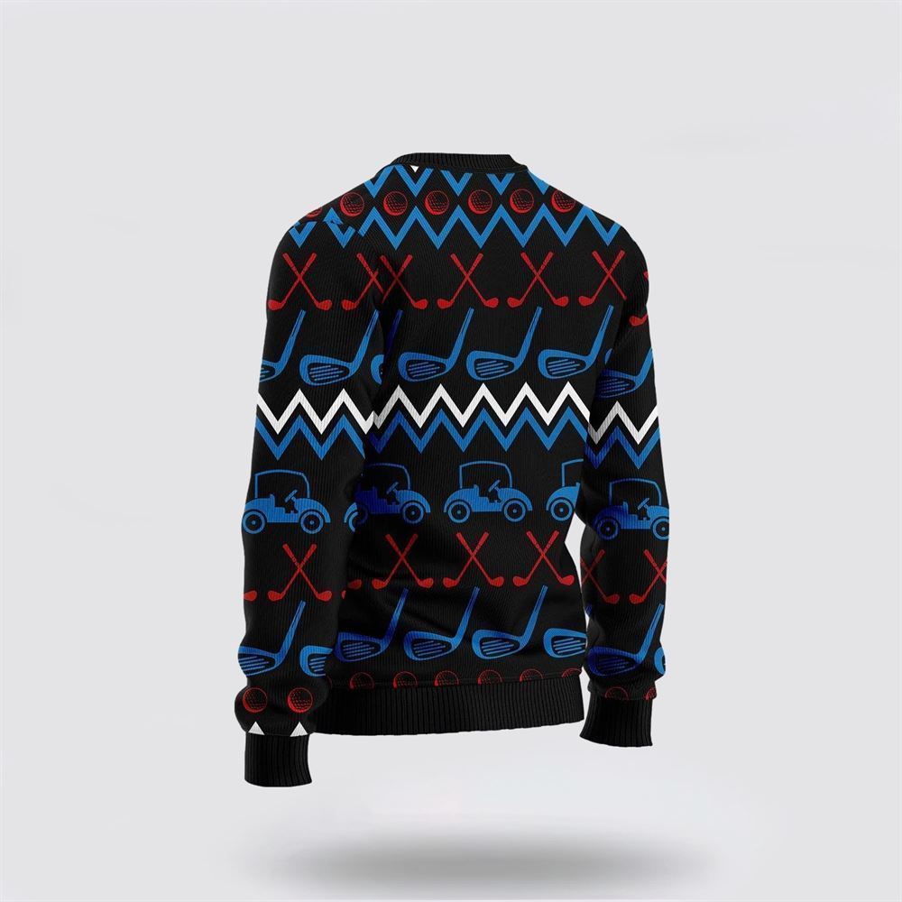 Santa Clause Golf Wonderland Ugly Christmas Sweater, Best Gift For Holiday, Christmas Crewneck Sweater, Christmas Winter Fashion