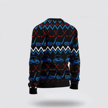 Santa Clause Golf Wonderland Ugly Christmas Sweater, Best Gift For Holiday, Christmas Crewneck Sweater, Christmas Winter Fashion