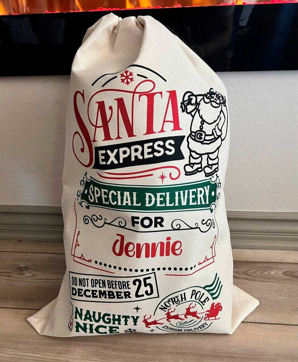 Santa Express Christmas Sack, Gift For Chidren, Christmas Bag Gift, Christmas Gift 2023